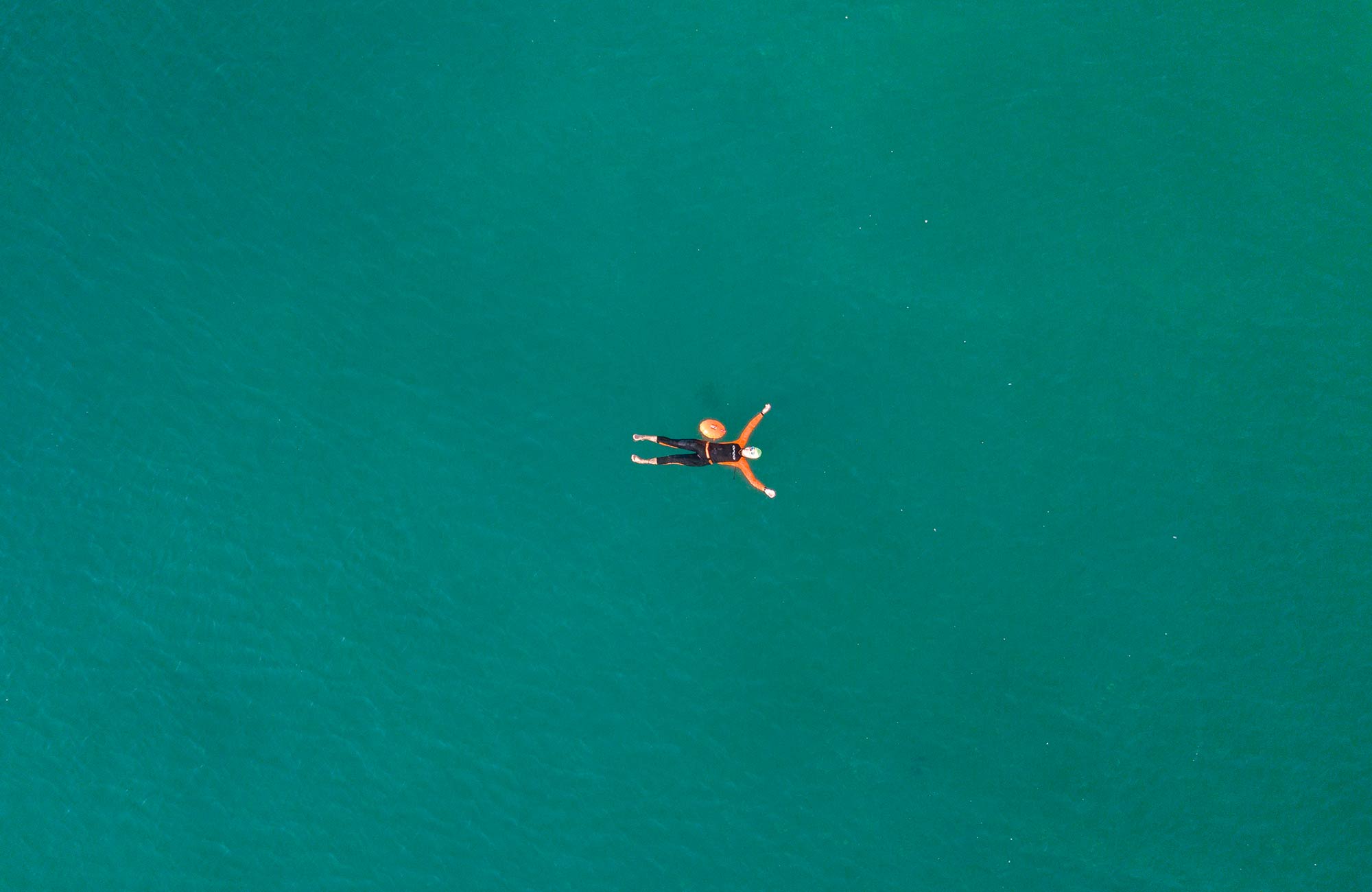 Swim Relax Drone Photo